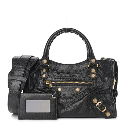 Balenciaga Agneau Giant 12 Gold Hardware Mini City Black 1 of 9