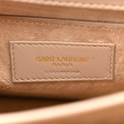 Saint Laurent Calfskin Medium Monogram Sunset Dark Beige 7 of 17