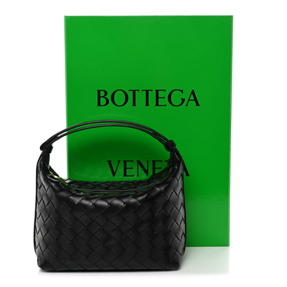 Bottega Veneta Calfskin Nappa Intrecciato Mini Wallace Black Black 12 of 12