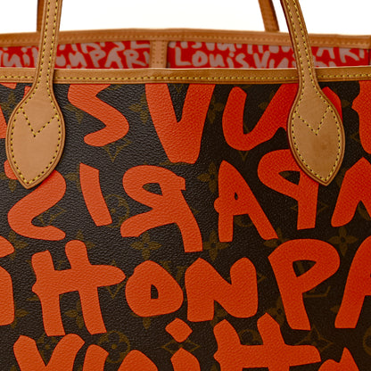 Louis Vuitton Monogram Graffiti Neverfull GM Orange 8 of 10