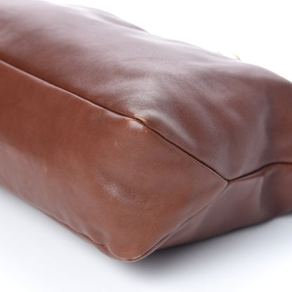 Gucci Calfskin Medium Horsebit Chain Hobo Brown 6 of 10