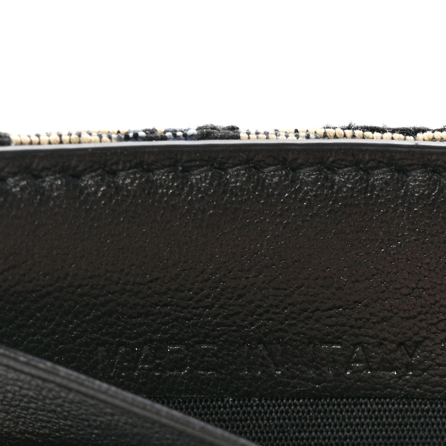 Christian Dior Oblique Bill Clip Wallet Beige Black 7 of 9