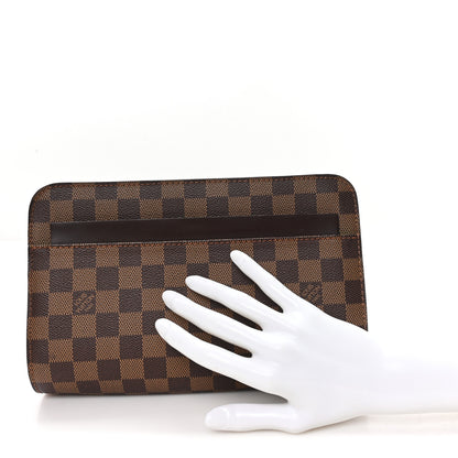 Louis Vuitton Damier Ebene Pochette Saint Louis Clutch 2 of 6