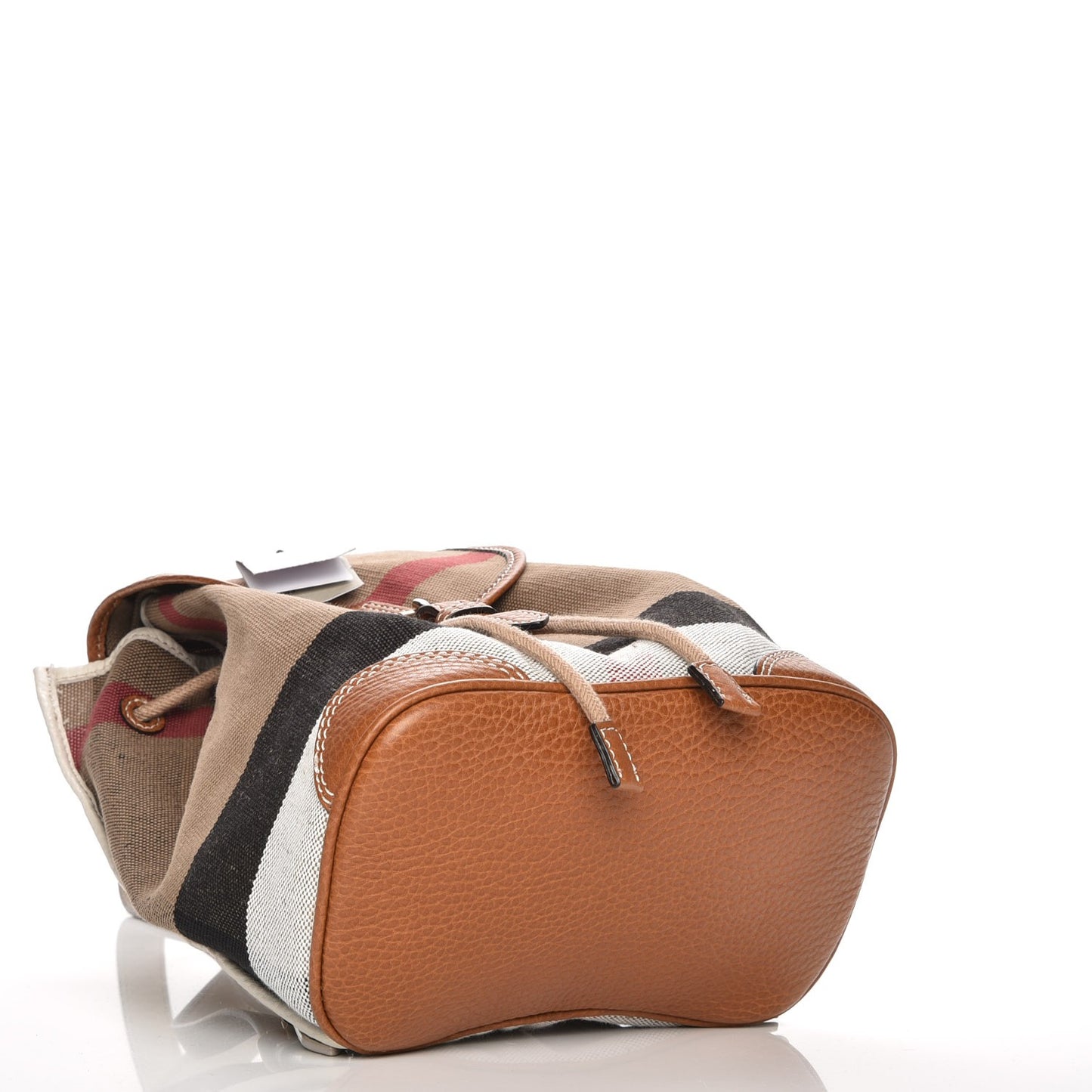 Canvas Mega Check Mini Backpack White