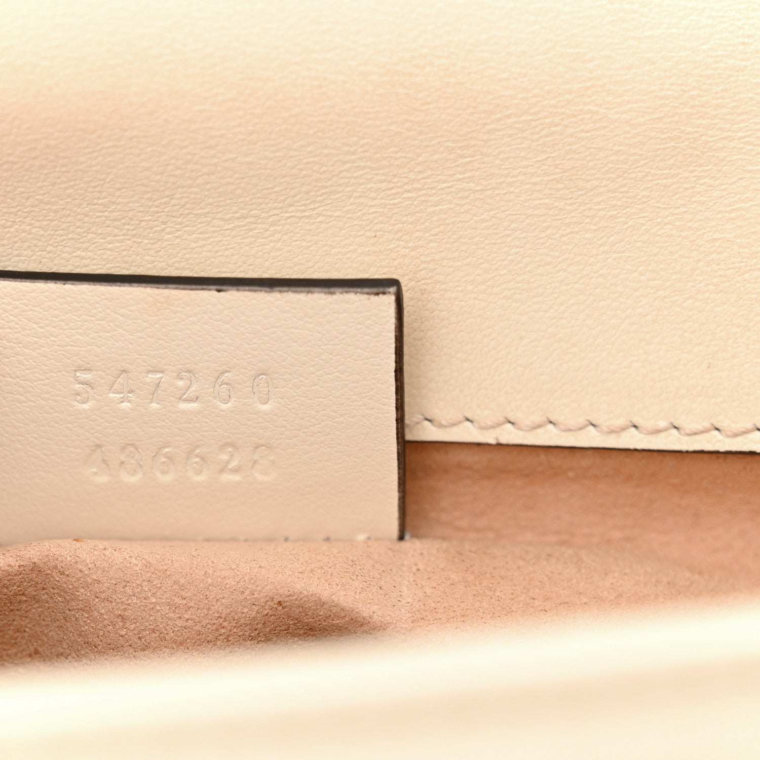 Gucci Calfskin Matelasse Mini GG Marmont Top Handle Shoulder Bag White 7 of 16