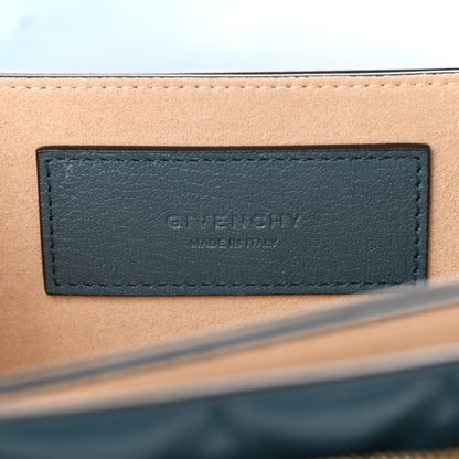 Givenchy Goatskin Quilted Small GV3 Shoulder Bag Blue 6 of 9