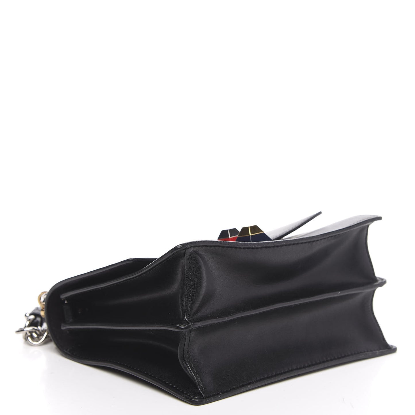 Vitello Liberty Studded Small Kan I Shoulder Bag Black Multicolor