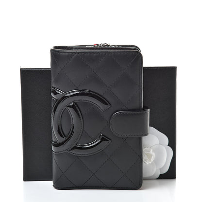 Chanel Calfskin Cambon Zipped Pocket Wallet Black 13 of 13