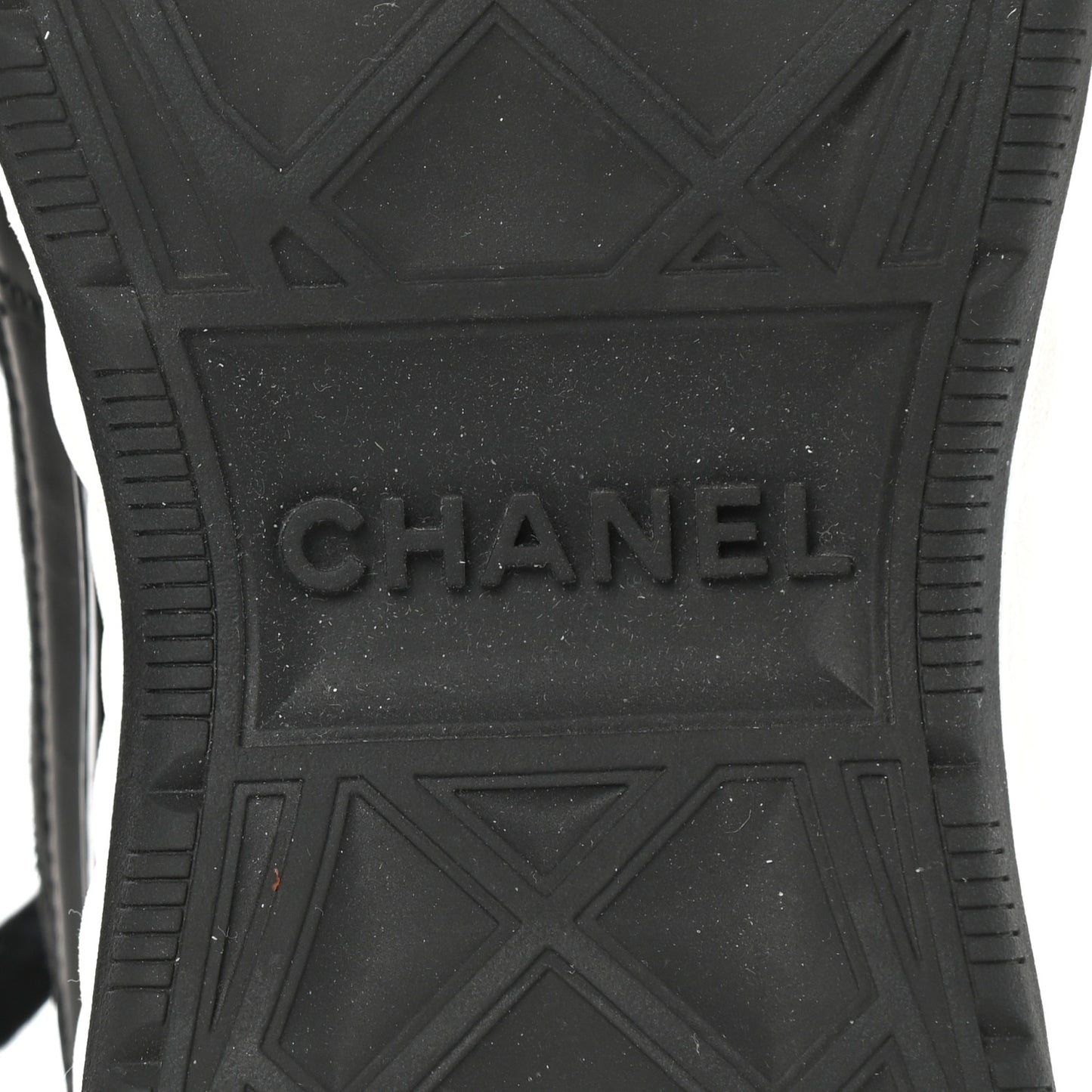 Velvet Calfskin Mixed Fibers CC Sneakers 37 Black