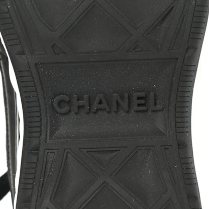 Chanel Velvet Calfskin Mixed Fibers CC Sneakers 37 Black 6 of 8