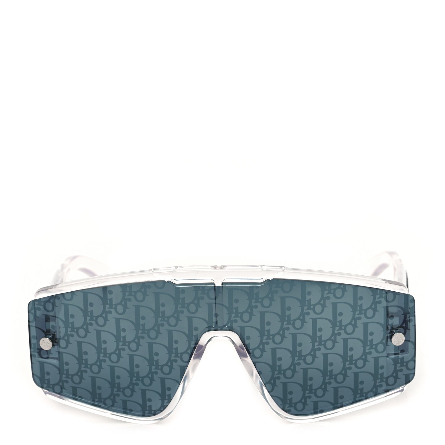 Acetate Oblique Diorxtrem MU Mask Sunglasses Crystal Smoke Mirror