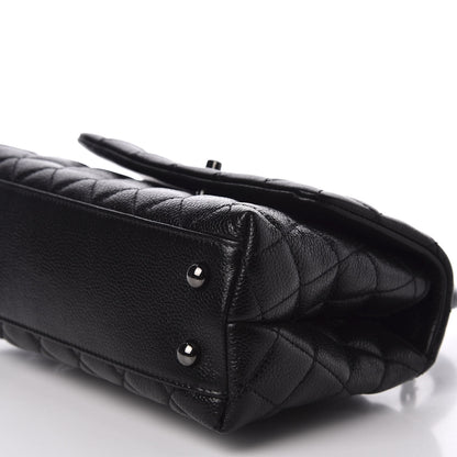 Chanel Caviar Quilted Mini Coco Handle Flap So Black 6 of 10