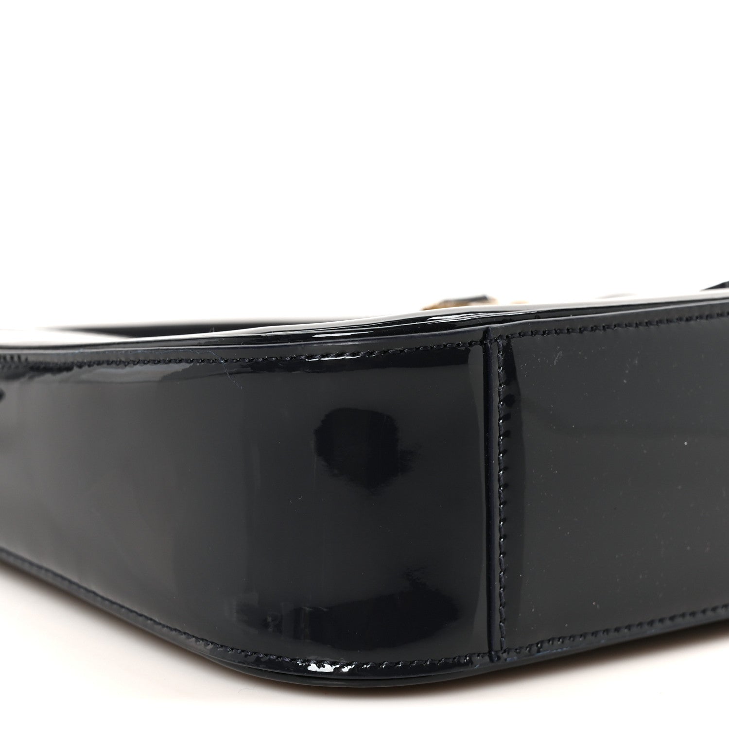 Saint Laurent Patent Le 5 A 7 Hobo Dark Notte 9 of 10