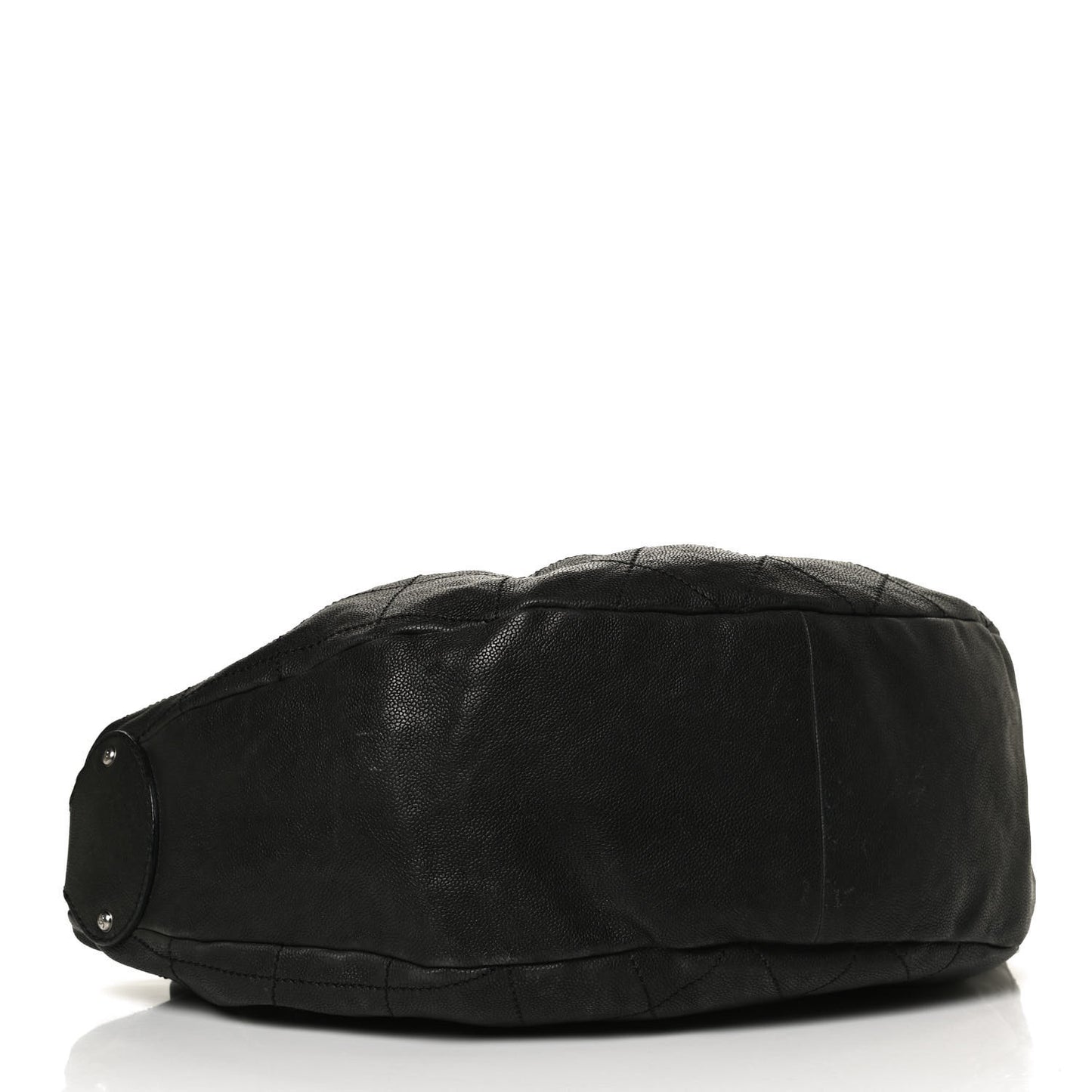 Caviar Stitched Large Outdoor Hobo Black