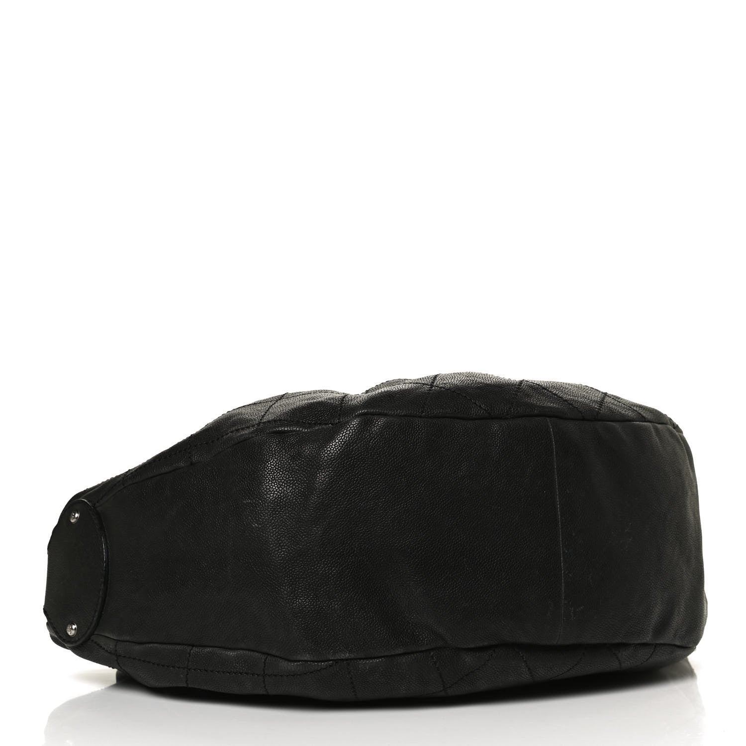 Chanel Caviar Stitched Large Outdoor Hobo Black 4 of 12