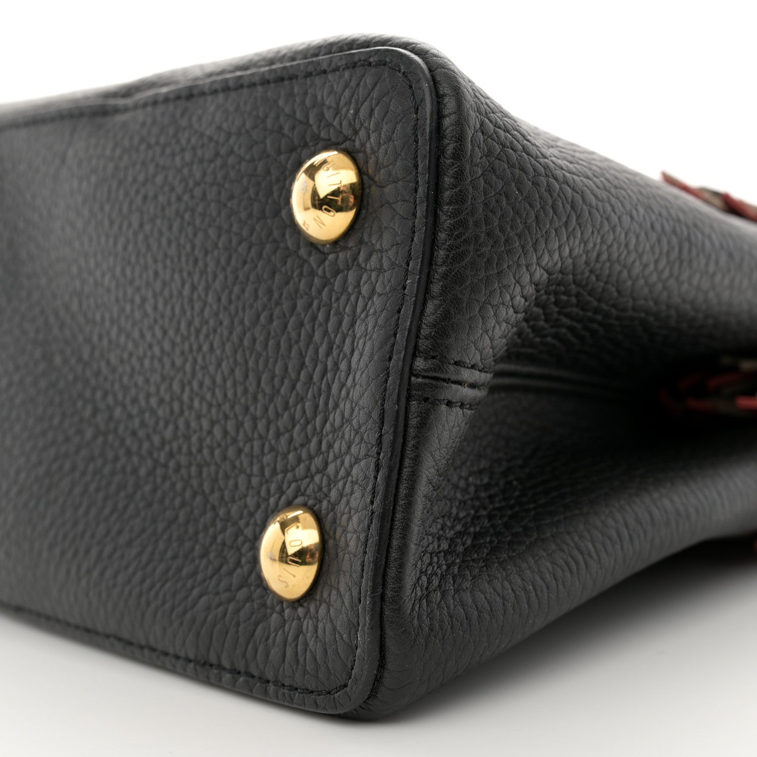 Louis Vuitton Hanami Taurillon Capucines PM Black Multicolor 9 of 10