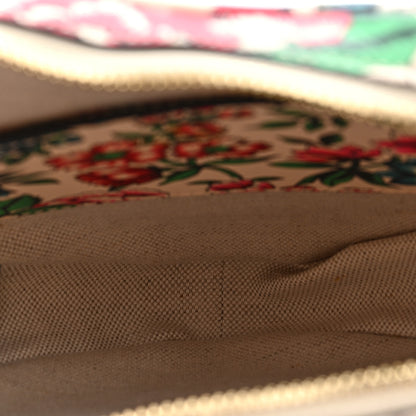 Gucci Calfskin Brit Roses Print Matelasse Diagonal Mini Interlocking G Heart Shoulder Bag Multicolor Multicolor 5 of 9