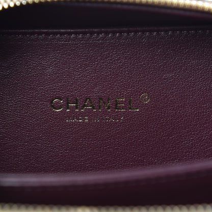Chanel Caviar Quilted Small CC Filigree Vanity Case Beige Black 6 of 9