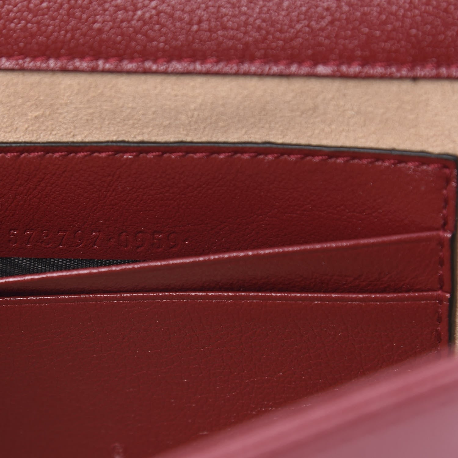 Gucci Textured Calfskin Web Mini Rajah Slim Flap Shoulder Bag Romantic Cherry 8 of 12