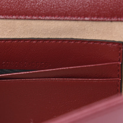 Gucci Textured Calfskin Web Mini Rajah Slim Flap Shoulder Bag Romantic Cherry 8 of 12