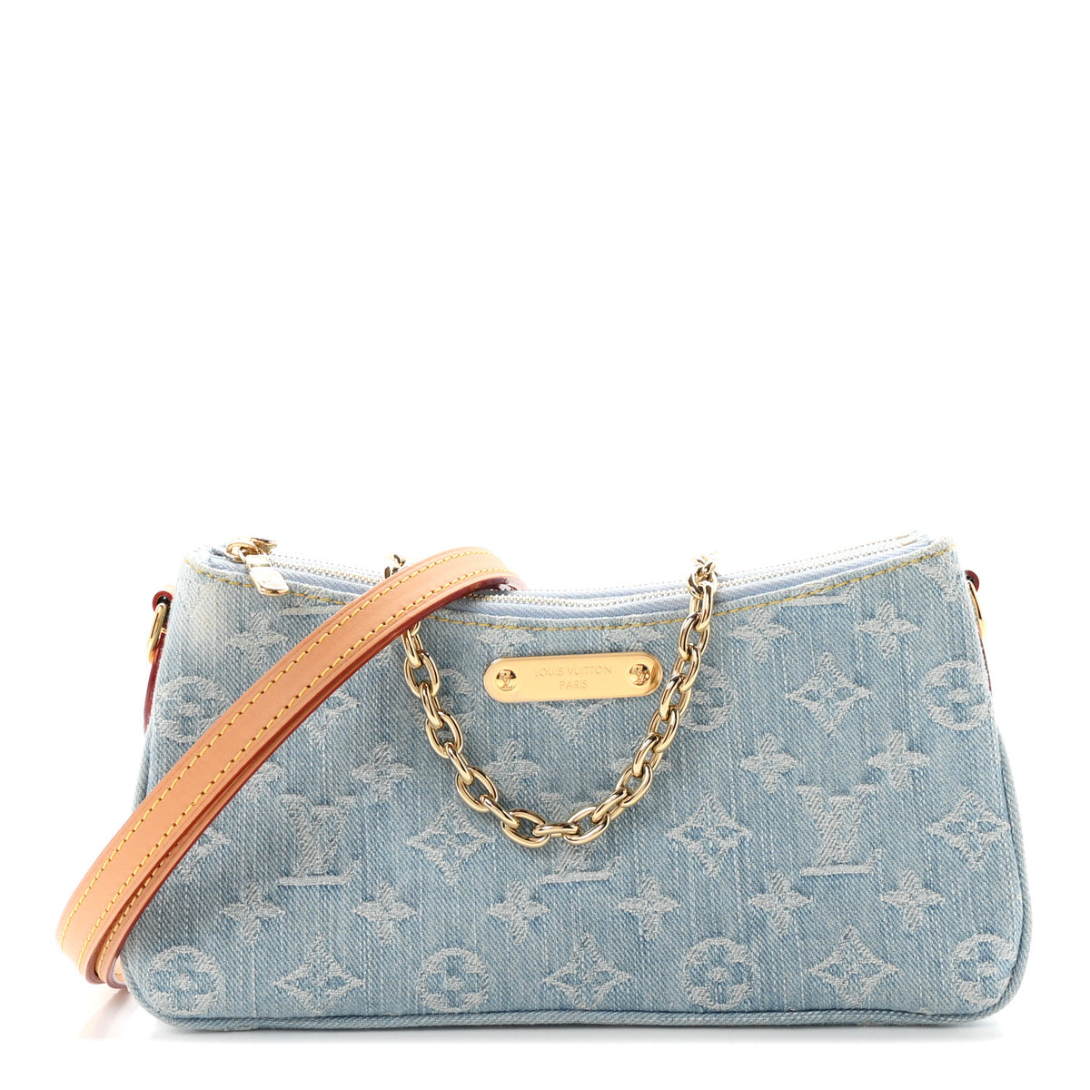 Monogram Denim Liv Pochette Sky Blue