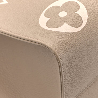 Louis Vuitton Empreinte Monogram Giant Onthego MM Tourterelle Creme 10 of 14