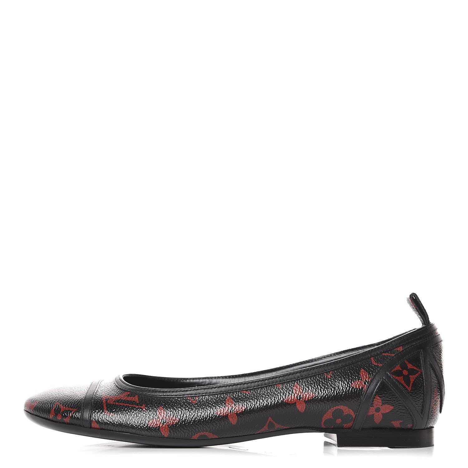 Louis Vuitton Monogram Infrarouge New Revival Ballerina Flats 38.5 Black 1 of 9