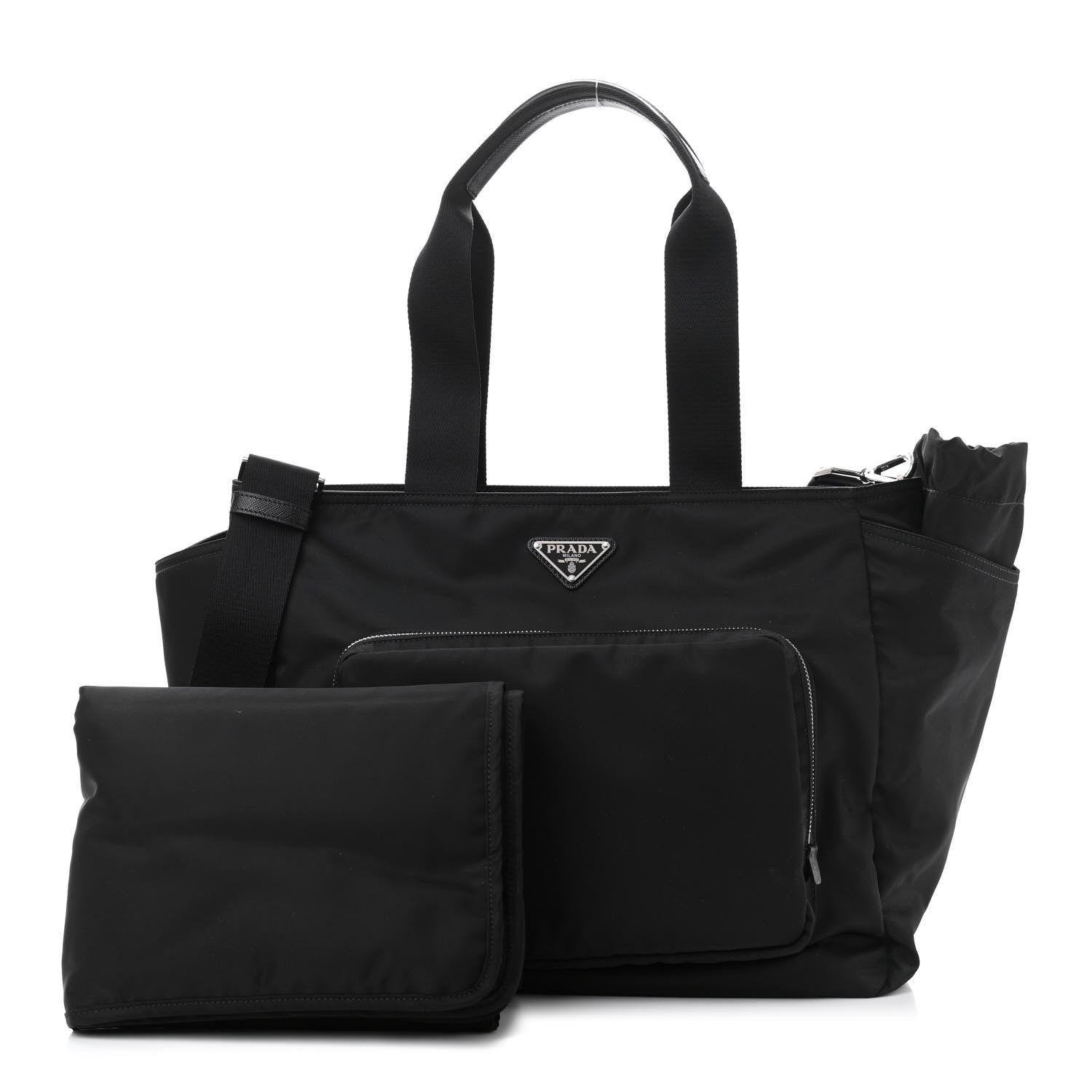 Prada Nylon Vela Baby Bag Black 3 of 11