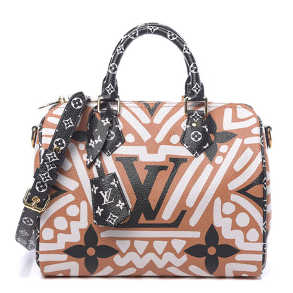 Louis Vuitton Monogram Giant Crafty Speedy Bandouliere 25 Creme Caramel 1 of 9