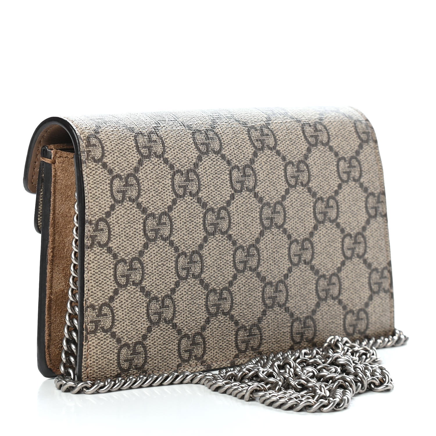 Gucci GG Supreme Monogram Super Mini Dionysus Shoulder Bag Taupe 3 of 9
