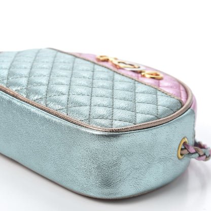 Gucci Laminated Nappa Trapuntata Mini Zumi Dome Shoulder Bag Rosa Lago Rame 6 of 9