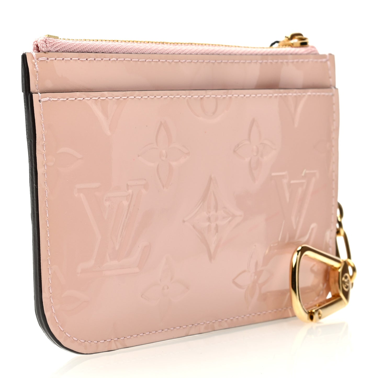LOUIS VUITTON Vernis Key Pouch Rose Ballerine
