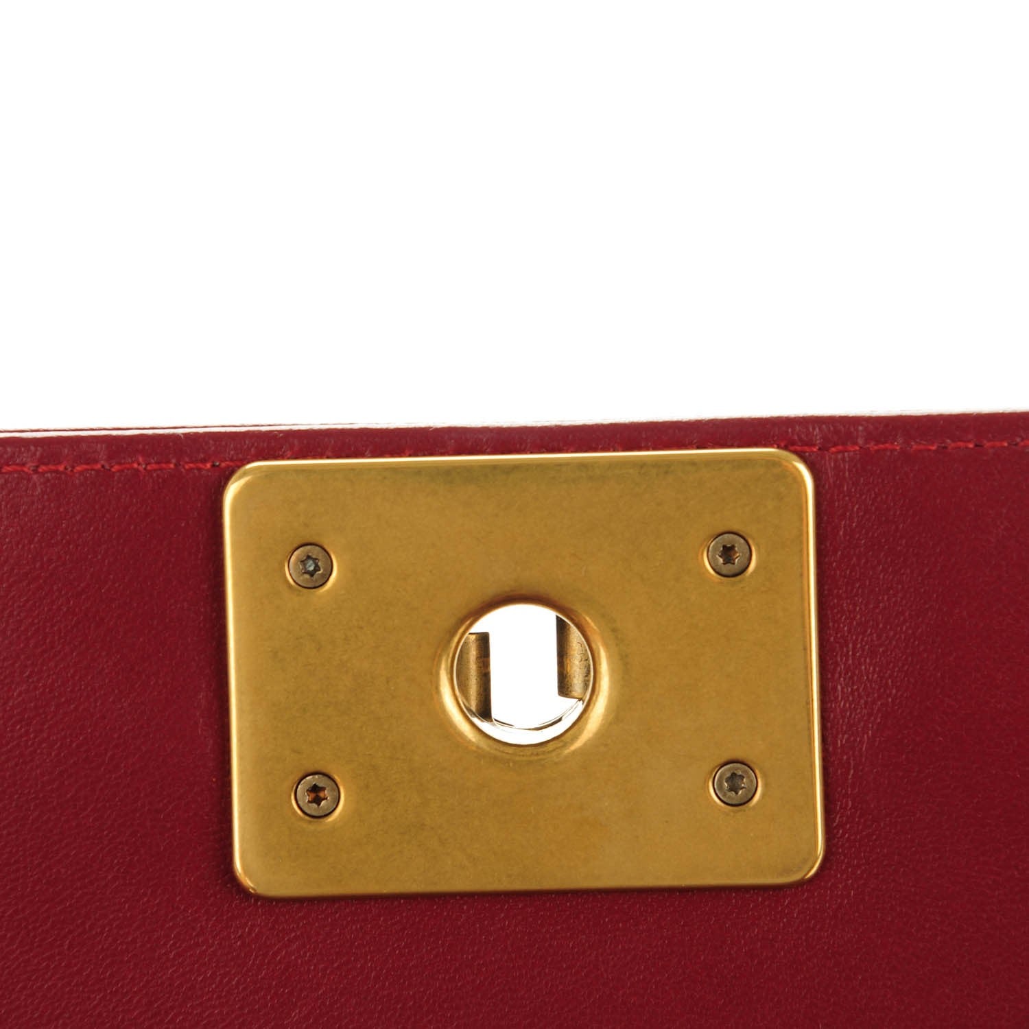 Chanel Lambskin Quilted Medium Boy Flap Dark Red 5 of 9
