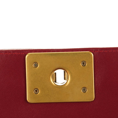 Chanel Lambskin Quilted Medium Boy Flap Dark Red 5 of 9