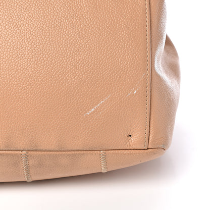 Chanel Caviar Square Stitched Tote Beige 12 of 15