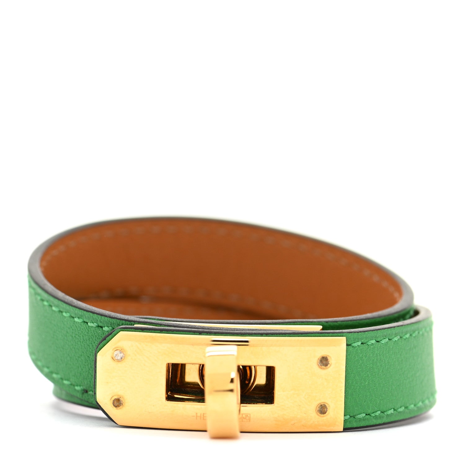 Hermes Swift Kelly Double Tour Bracelet XS Bamboo 1 of 8