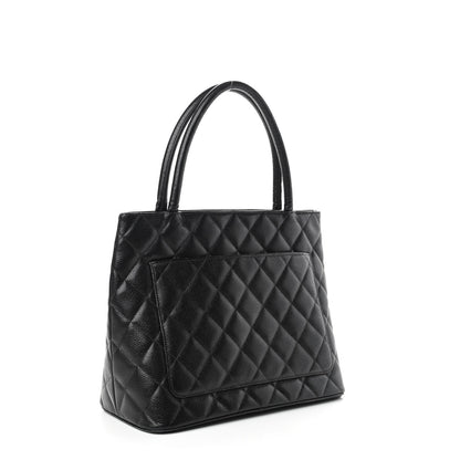 Chanel Caviar Quilted Medallion Tote Black 3 of 10