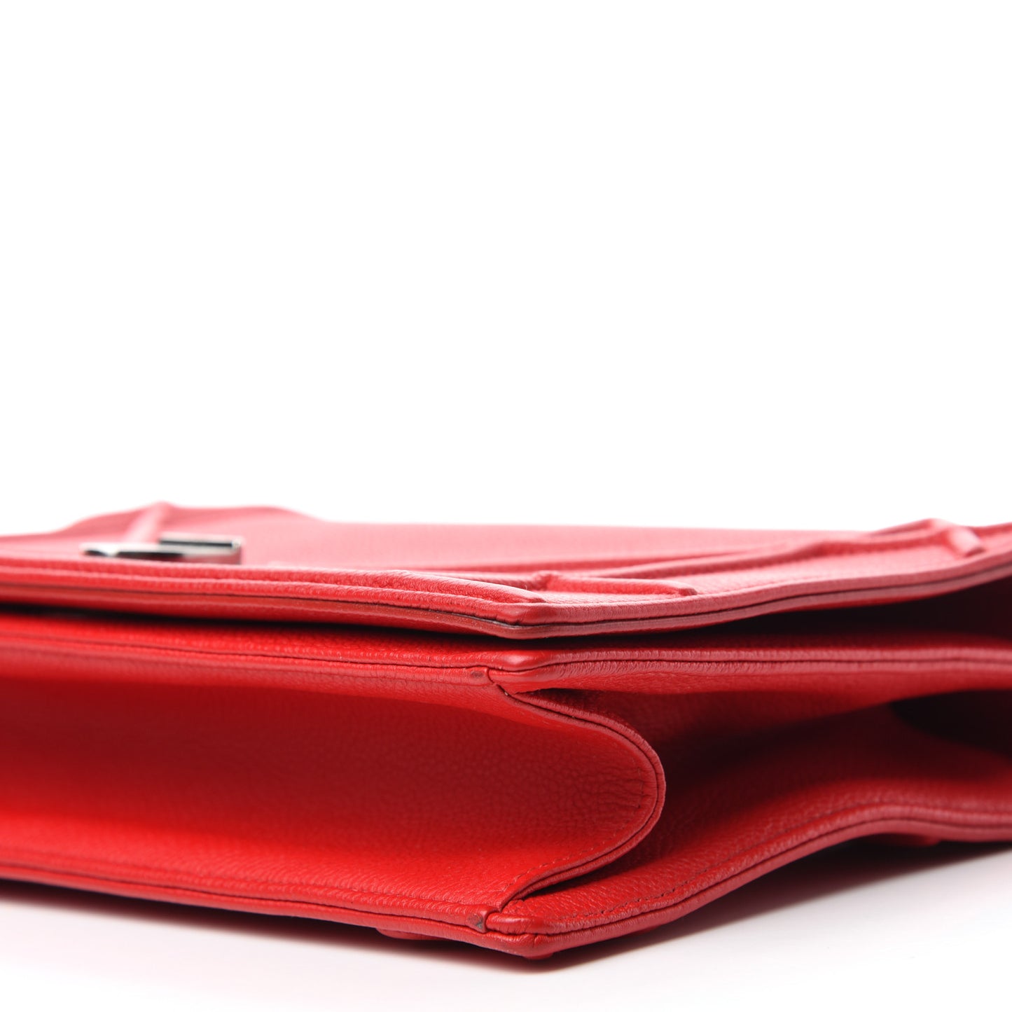 Grained Calfskin Medium Diorama Flap Bag Red