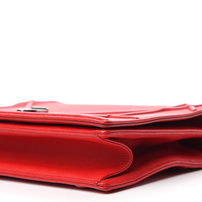 Christian Dior Grained Calfskin Medium Diorama Flap Bag Red 7 of 11