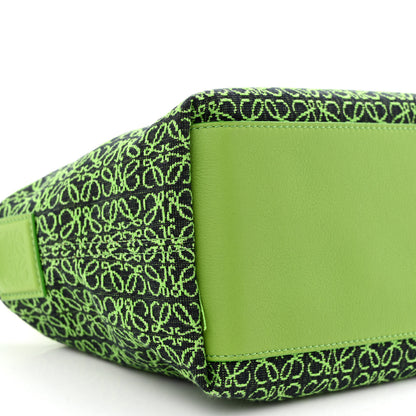 Loewe Jacquard Anagram Calfskin Small Cubi Bag Apple Green 9 of 11