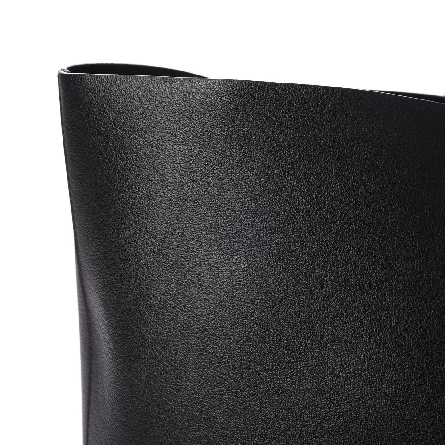 Calfskin Large Shopping Tote Black
