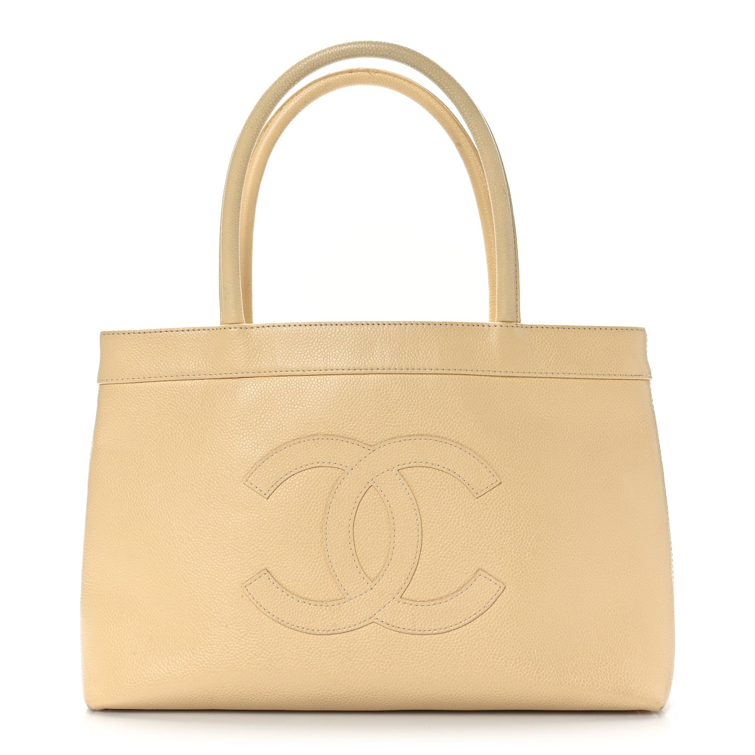 Chanel Caviar CC Tote Beige Clair 1 of 10