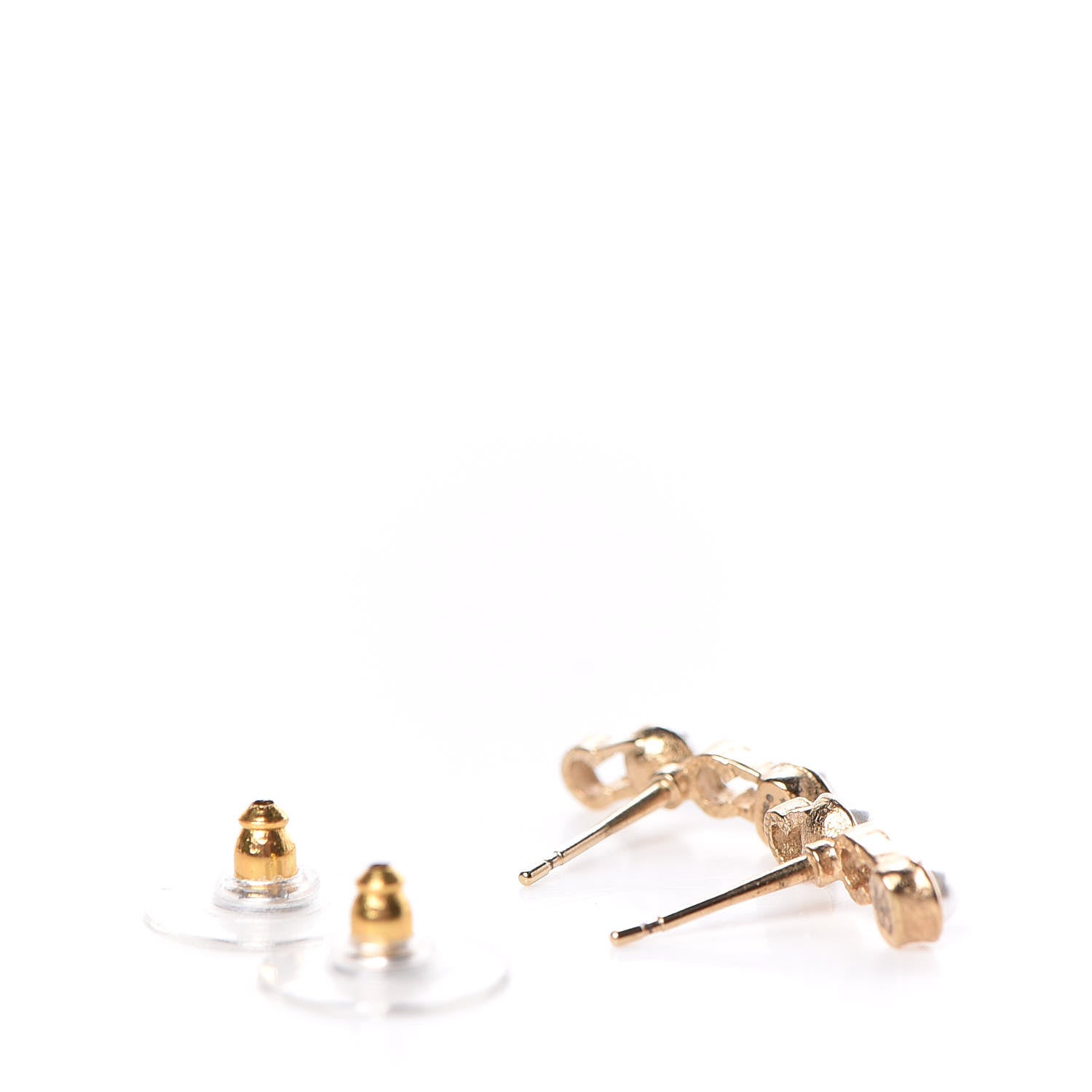 Chanel Pearl Coco Earrings Gold 4 of 5