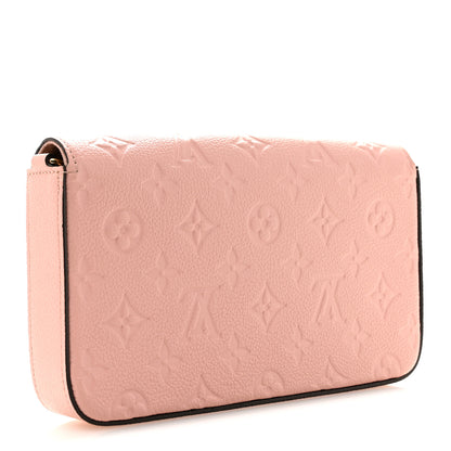 Louis Vuitton Empreinte Pochette Felicie Chain Wallet Rose Poudre 4 of 9