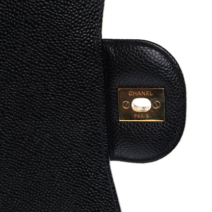 Chanel Caviar Quilted Jumbo Double Flap Black 9 of 11