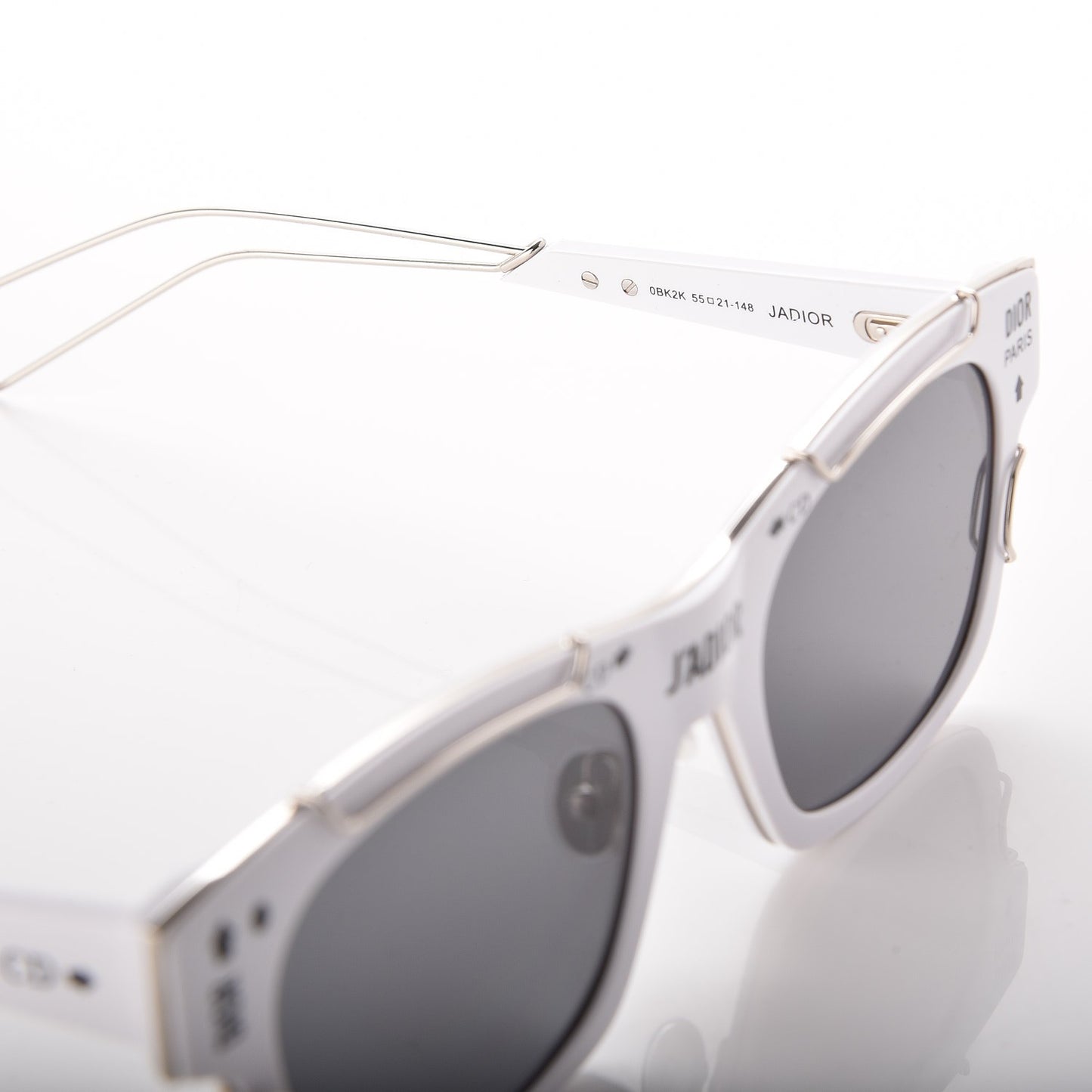 Acetate J'adior Sunglasses White