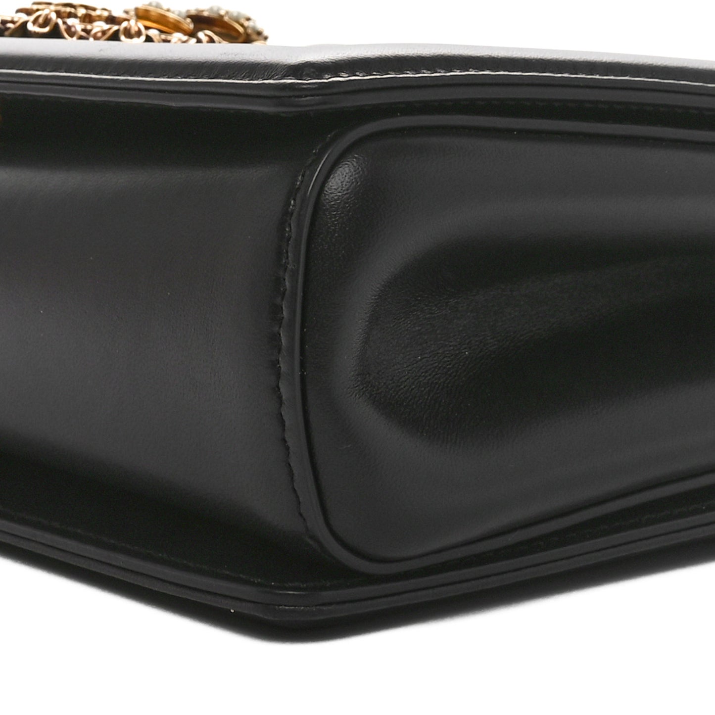 Calfskin Large Devotion Crossbody Bag Black