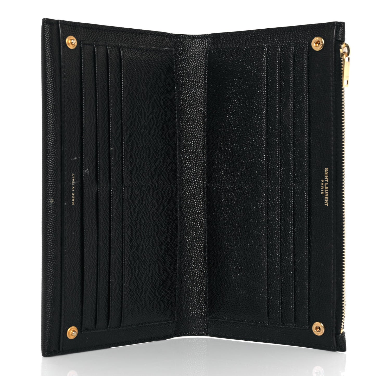 Grain De Poudre Embossed Monogram Uptown Large Wallet Black