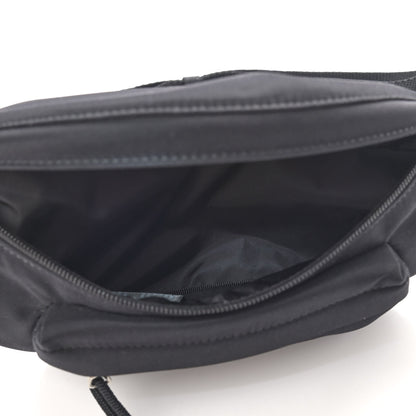 Balenciaga Sport Nylon Logo Embroidered Wheel Belt Bag Black White 5 of 10