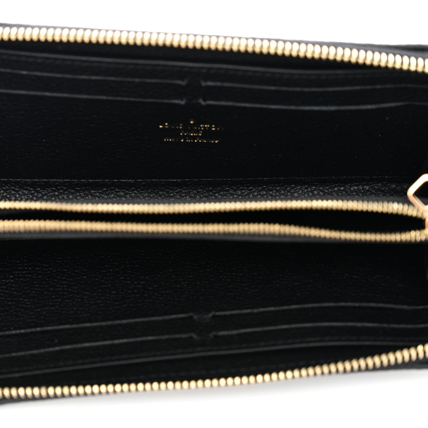 Empreinte Monogram Giant Clemence Wallet Black Beige
